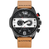 CURREN Watches Men Luxury Brand Army Military Watch Leather Sport Watches Quartz Men Waterproof Wristwatches Male Clock Man 8259