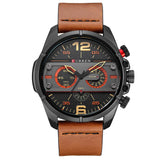 CURREN Watches Men Luxury Brand Army Military Watch Leather Sport Watches Quartz Men Waterproof Wristwatches Male Clock Man 8259