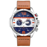 CURREN Watches Men Luxury Brand Army Military Watch Leather Sport Watches Quartz Men Waterproof Wristwatches Male Clock Man 8259