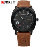 2017 Original Curren Brand Men Watch Fashion Casual Military Sport Men's Quartz Wristwatch Waterproof Leather Mens Clock Watches