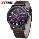 Original CURREN Top Brand Men Sports Waterproof Quartz Watch Fashion Military Luxury Leather Wristwatch 8192