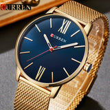 Relogio Masculino Curren Watch Men Brand Luxury Steel Waterproof Quartz Mens Watches Casual Sport Male Clock Wristwatches 8238