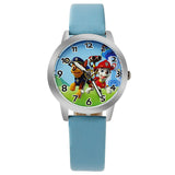 2017 Fashion Children Watch For Boy Leather Strap Wristwatch Student Casual Quartz Watch For
