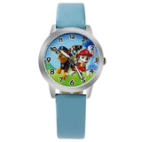 2017 Fashion Children Watch For Boy Leather Strap Wristwatch Student Casual Quartz Watch For