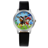 2017 Fashion Children Watch For Boy Leather Strap Wristwatch Student Casual Quartz Watch For