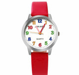 ot01 2017 Top Brand Kids Children Fashion Watches Quartz Analog Cartoon Leather Strap Wrist Watch Boys Girls