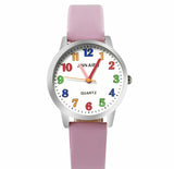 ot01 2017 Top Brand Kids Children Fashion Watches Quartz Analog Cartoon Leather Strap Wrist Watch Boys Girls