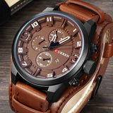 Curren 8225 Army Military Quartz Mens Watches Top Brand Luxury Leather Men Watch Casual Sport Male Clock Watch