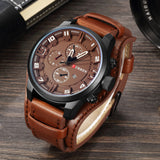 Curren 8225 Army Military Quartz Mens Watches Top Brand Luxury Leather Men Watch Casual Sport Male Clock Watch