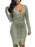 Plain Women's Bodycon Dress