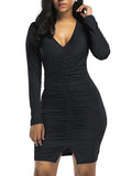 Plain Women's Bodycon Dress