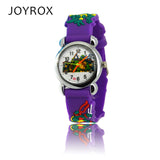 New Ninja Turtle Pattern Rubber Strap Children Watches Fashion Boy Girls Quartz Wristwatch