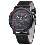 CURREN 8192 Mens Watches Top Brand Luxury Leather Strap Quartz Watch  Male Clock