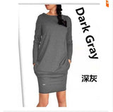 2018 Design Spring Women Dress New Casual Clothing Work Wear Office Sleeve Plus Size  Ladies Clothing